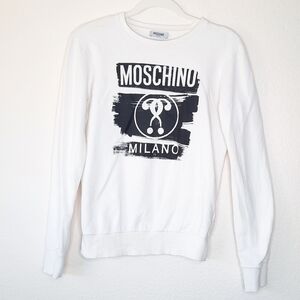 Moschino Teen Paint Logo Graphic Sweatshirt 14